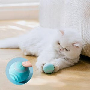 Rechargeable Rotating Cat Toy Ball with LED