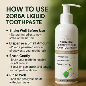 Cinnamon Bentonite Clay Liquid Toothpaste (100 ml)