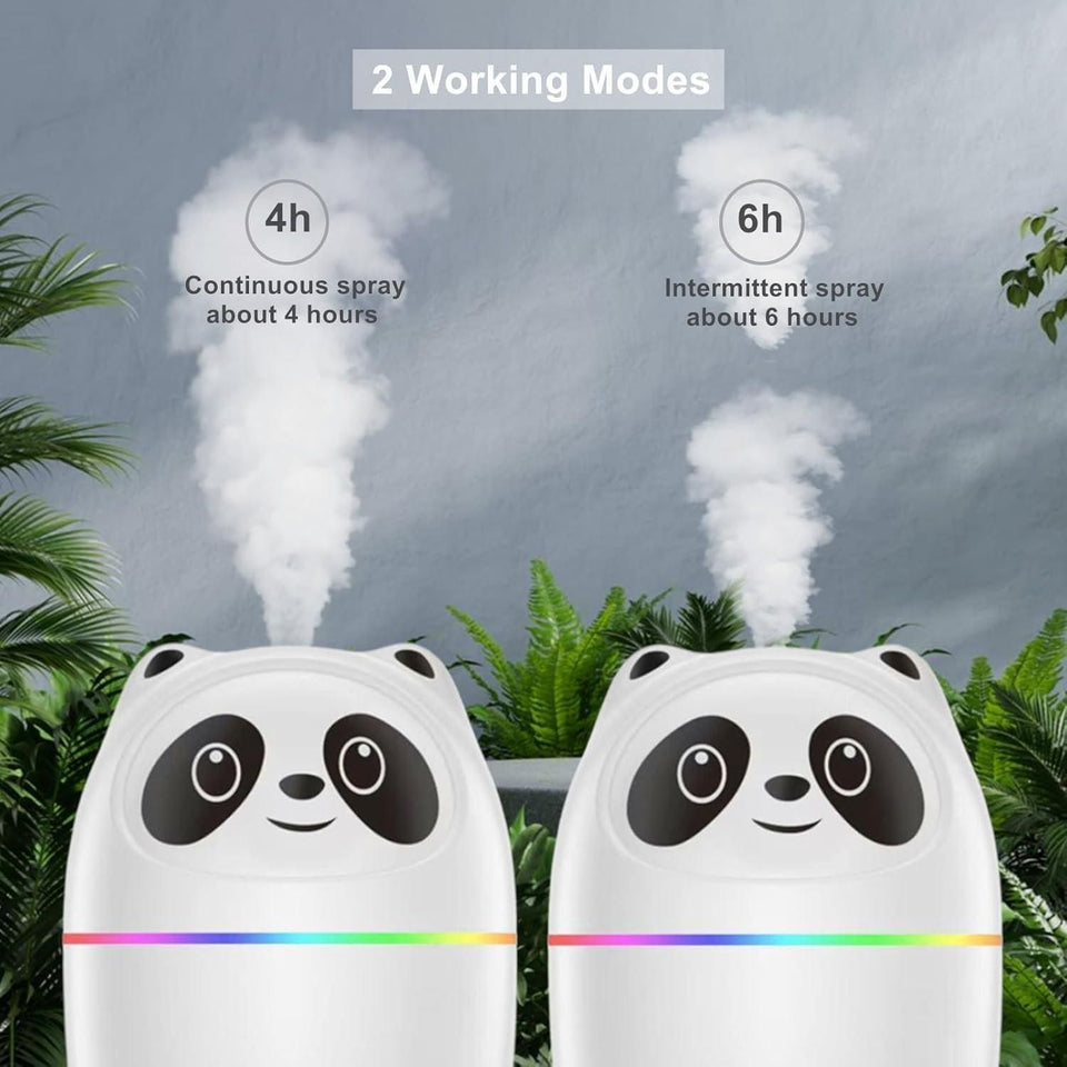 Cool mist spray panda humidifier night lamp (7 color)