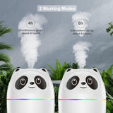 Cool mist spray panda humidifier night lamp (7 color)