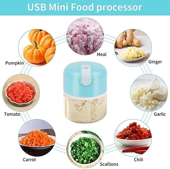 Mini Electric Portable Food Chopper Processor