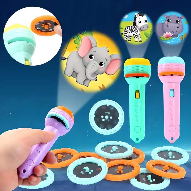 Kids Toy Torch Slide Education Learning