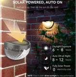Solar Fence Lights (4 Pack)