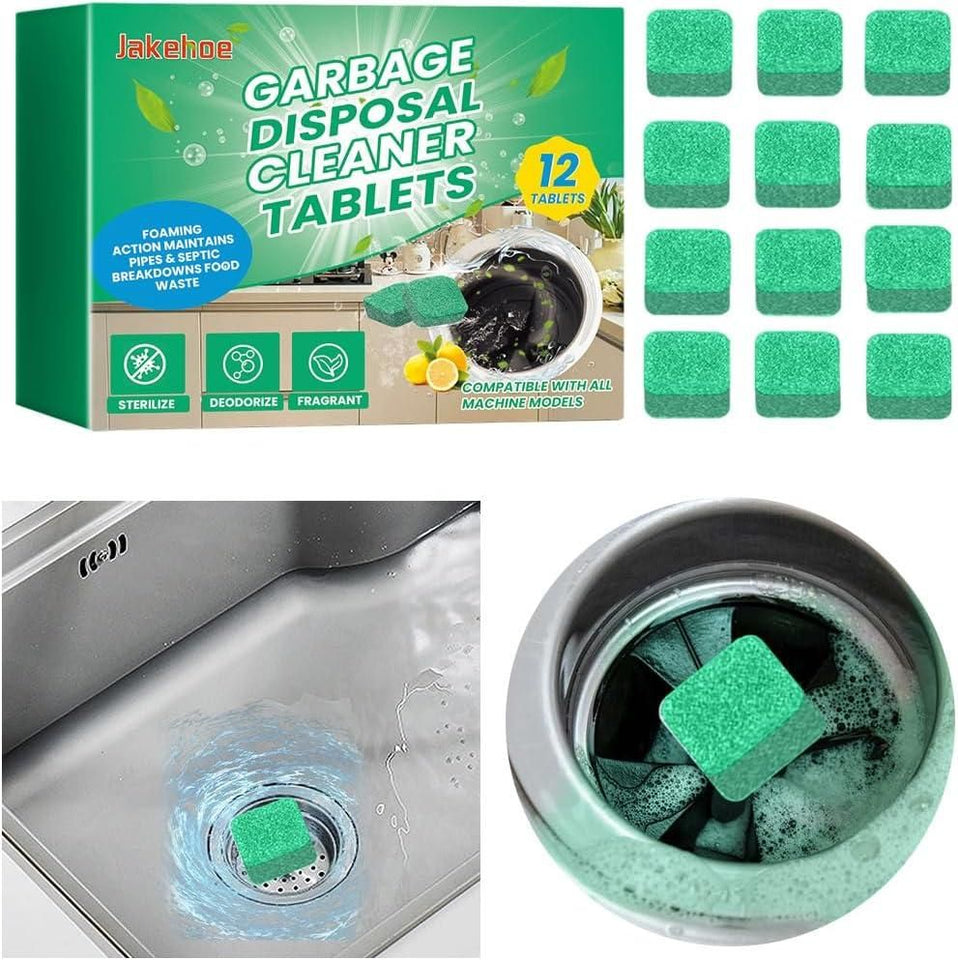 Garbage Disposal Cleaner Deodorizer Tablets (12 Pack)