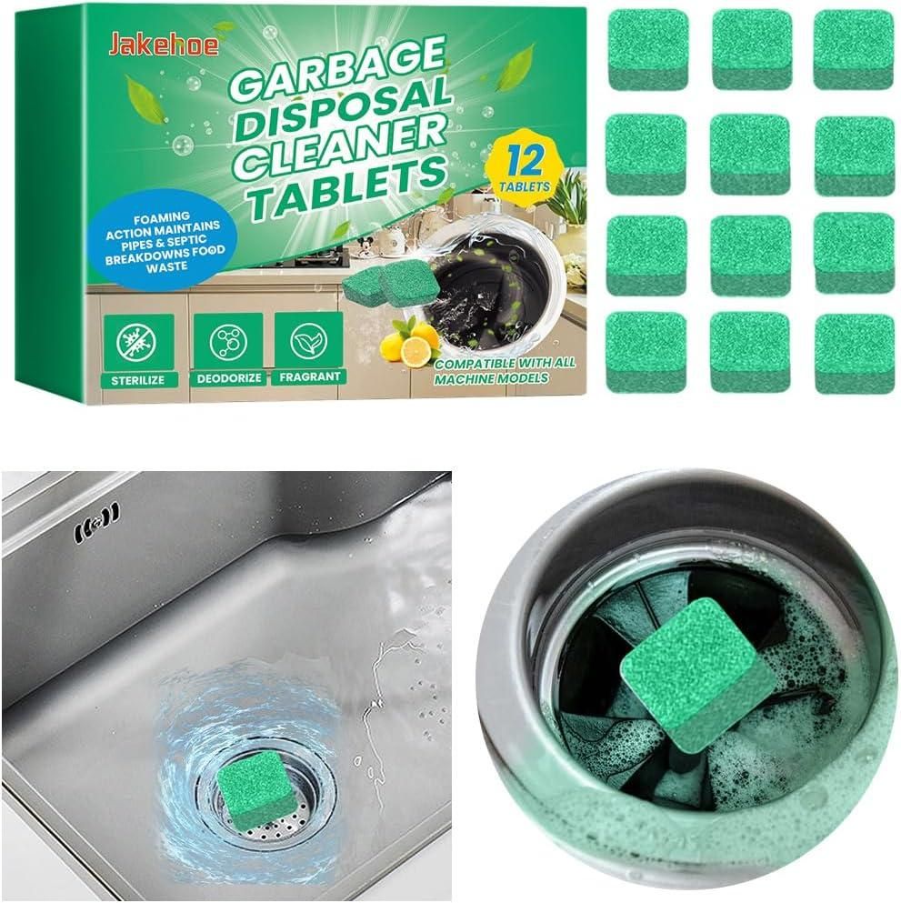 Garbage Disposal Cleaner Deodorizer Tablets (12 Pack)