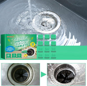 Garbage Disposal Cleaner Deodorizer Tablets (12 Pack)