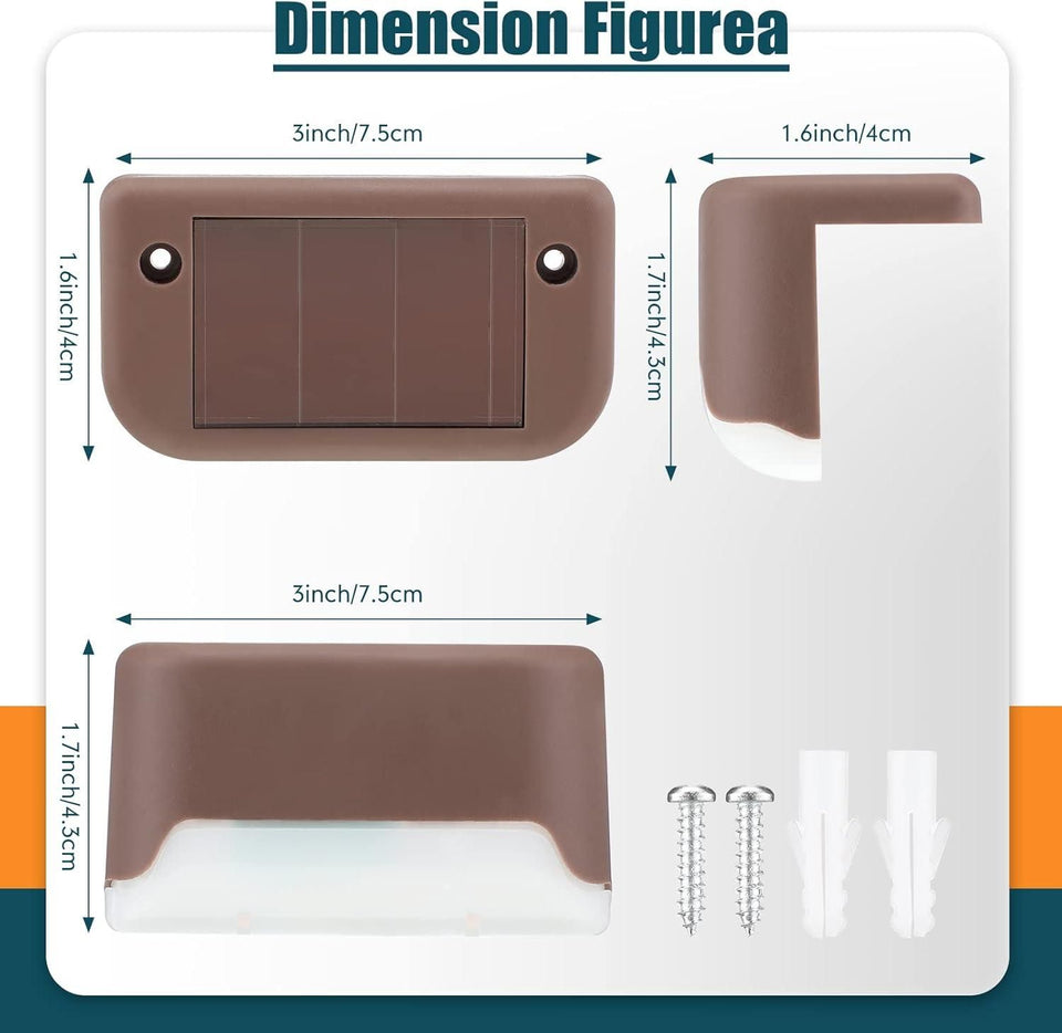 Solar Deck Lights Outdoor (8 Pack)