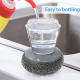 Kitchen Soap Dispensing Palm Brush (2 Pack)