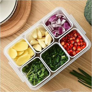 Food Storage Box With Lid and 6 areas