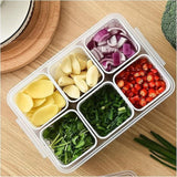 Food Storage Box With Lid and 6 areas