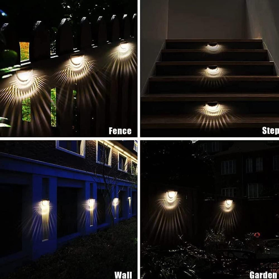 Solar Fence Lights (4 Pack)
