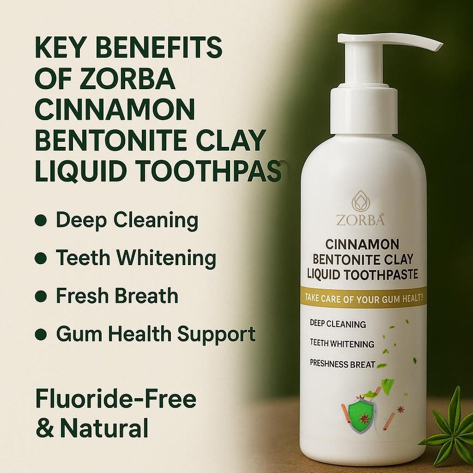 Cinnamon Bentonite Clay Liquid Toothpaste (100 ml)