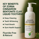 Cinnamon Bentonite Clay Liquid Toothpaste (100 ml)