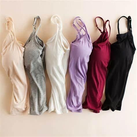Women's Loose Cami with Built-in Tank Top (2 Pack)