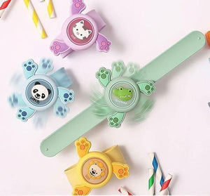 Kids LED Light Spinning Slap Band