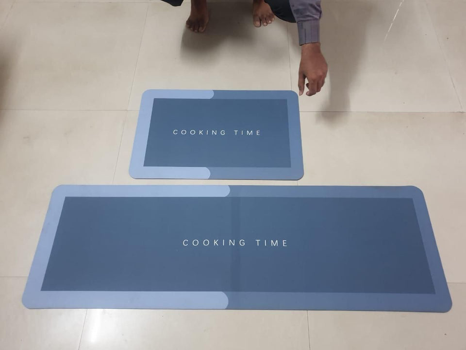 Rubber Kitchen Mat (2 Pcs)