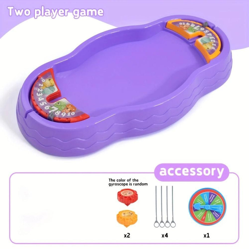 Kid's Dino Battle Gyro Spinning Toys & Fun Board Games