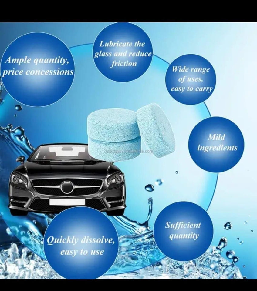 Car Glass Concentrated Washer Tablets (20 Pack)