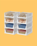 Multipurpose Foldable Stackable Wardrobe Clothes Organizer (3 Pack)