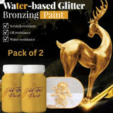 Water-based Glitter Bronzing Paint metallic paint 100g (2 Pack)