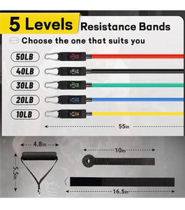 Heavy Workout Resistance Band Set