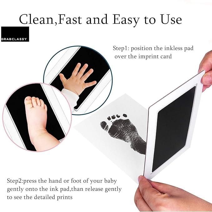 Inkless Baby Footprint Pad
