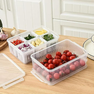 Food Storage Box With Lid and 6 areas