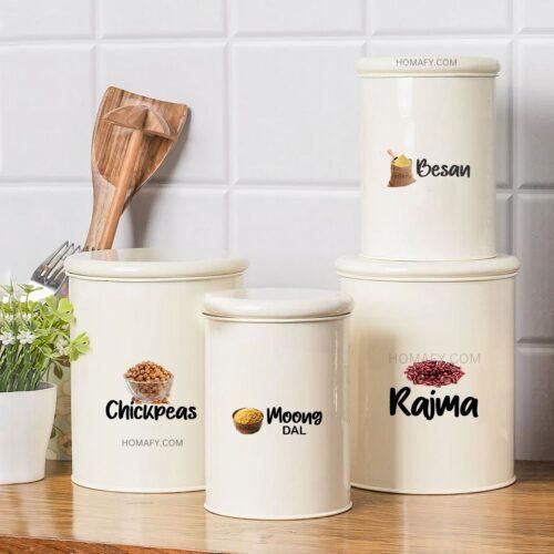 Waterproof Kitchen Spice Jar Label Stickers ( 60 Stickers)