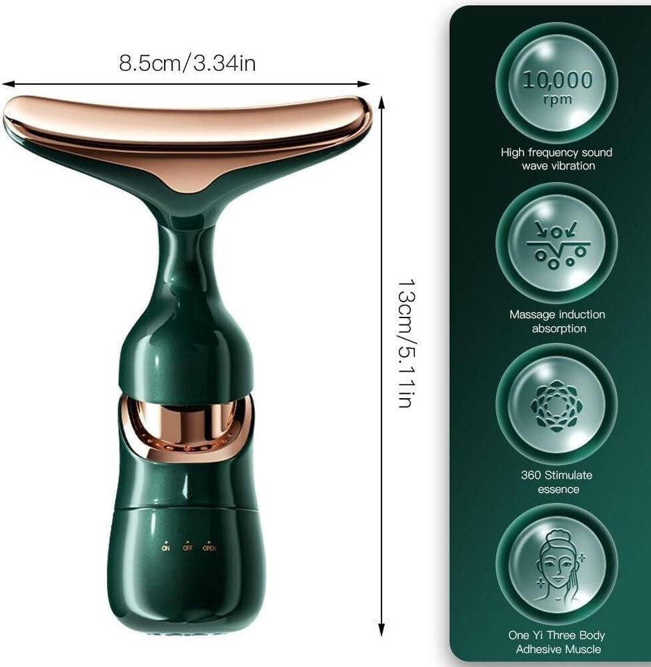 2 In 1 Anti Wrinkles Facial Massager