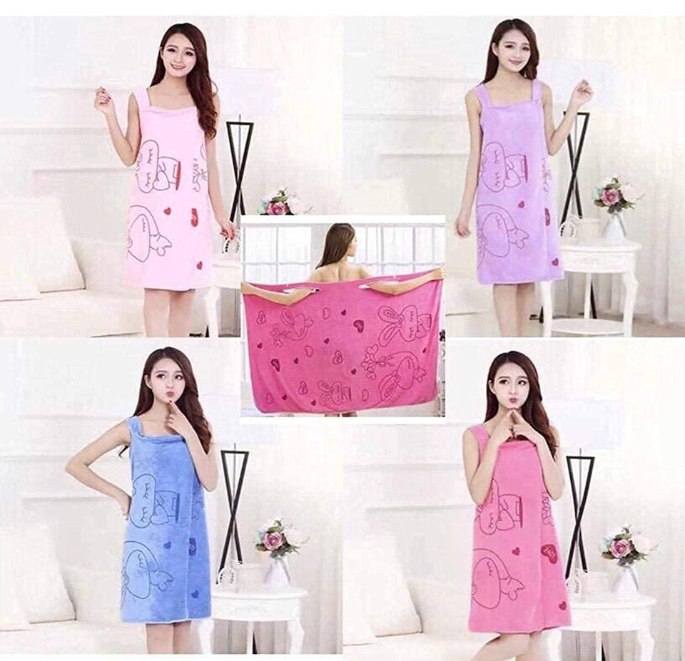 Microfiber Wearable Magic Bath Towel For Women (2 Pack)