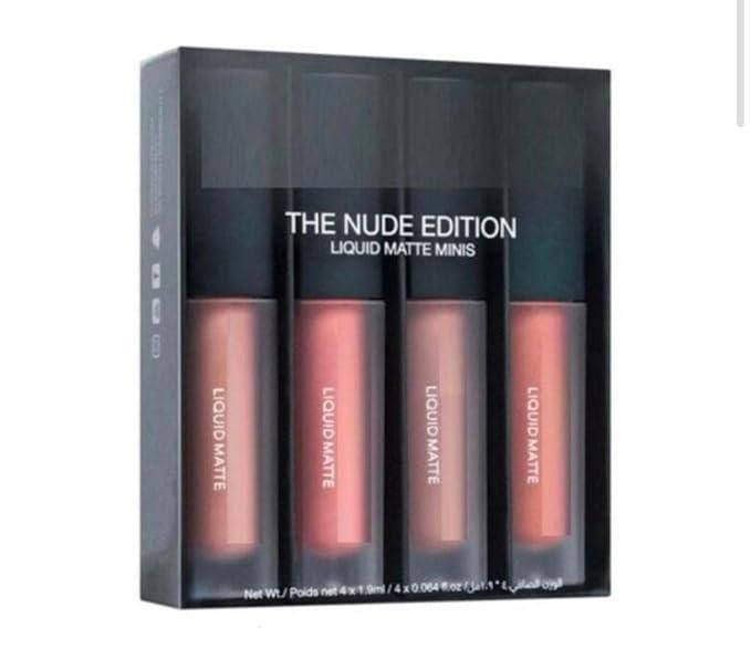 Nude Red Edition Assorted Shades Liquid Lipstick (4 Pack 16ml)