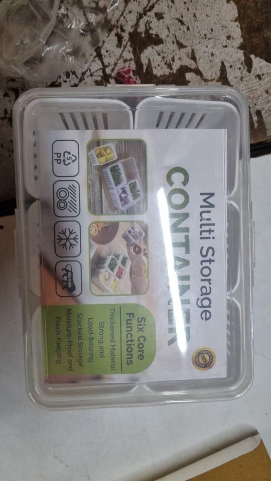 Food Storage Box With Lid and 6 areas