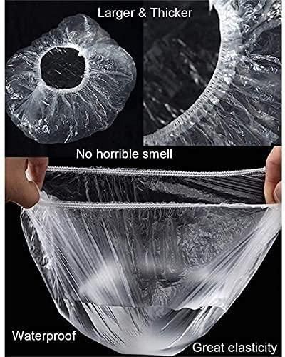 Reusable Elastic Food Storage Plastic Covers (100 Pack)