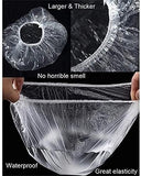 Reusable Elastic Food Storage Plastic Covers (100 Pack)