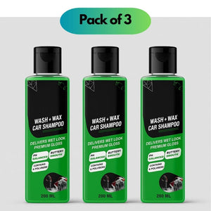 Car Shampoo Wax & Wash (3 Pack 200ml)