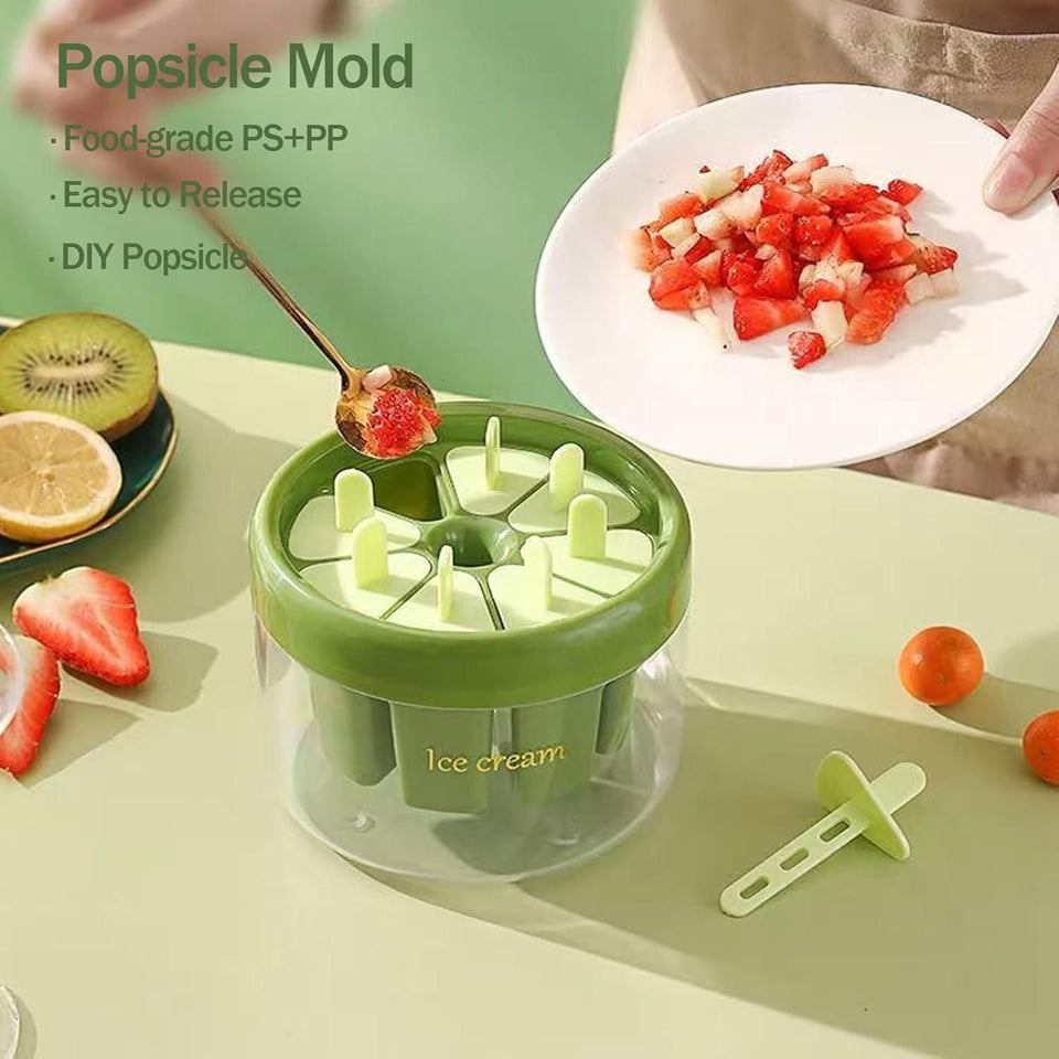 Reusable DIY Ice Pop Mould (8 Pieces)