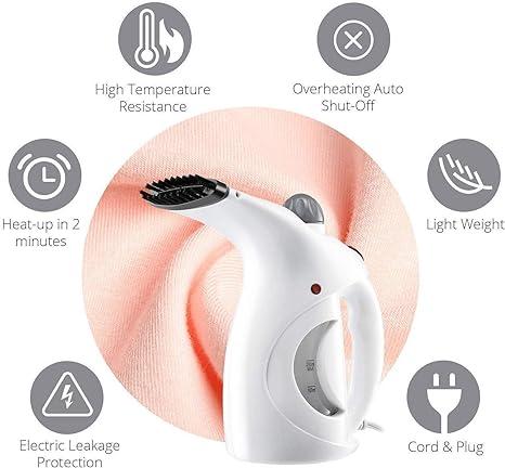 Portable Handheld Garment/Facial Vapor Steamer (Multicolour)