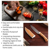 Stainless Steel Knife with cover (6 Pack)