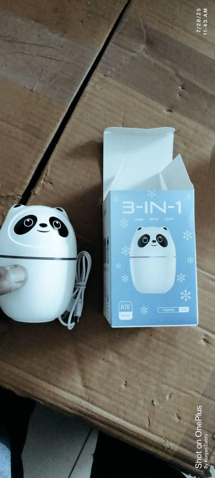 Cool mist spray panda humidifier night lamp (7 color)