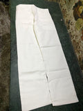 Men's Loose Fit Mid Rise White Jeans