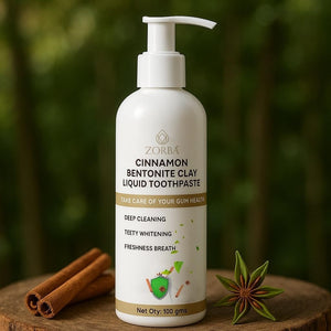 Cinnamon Bentonite Clay Liquid Toothpaste (100 ml)