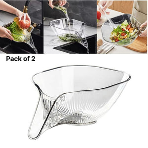 Drain Basket Funnel for Kitchen Sink (2 Pack)