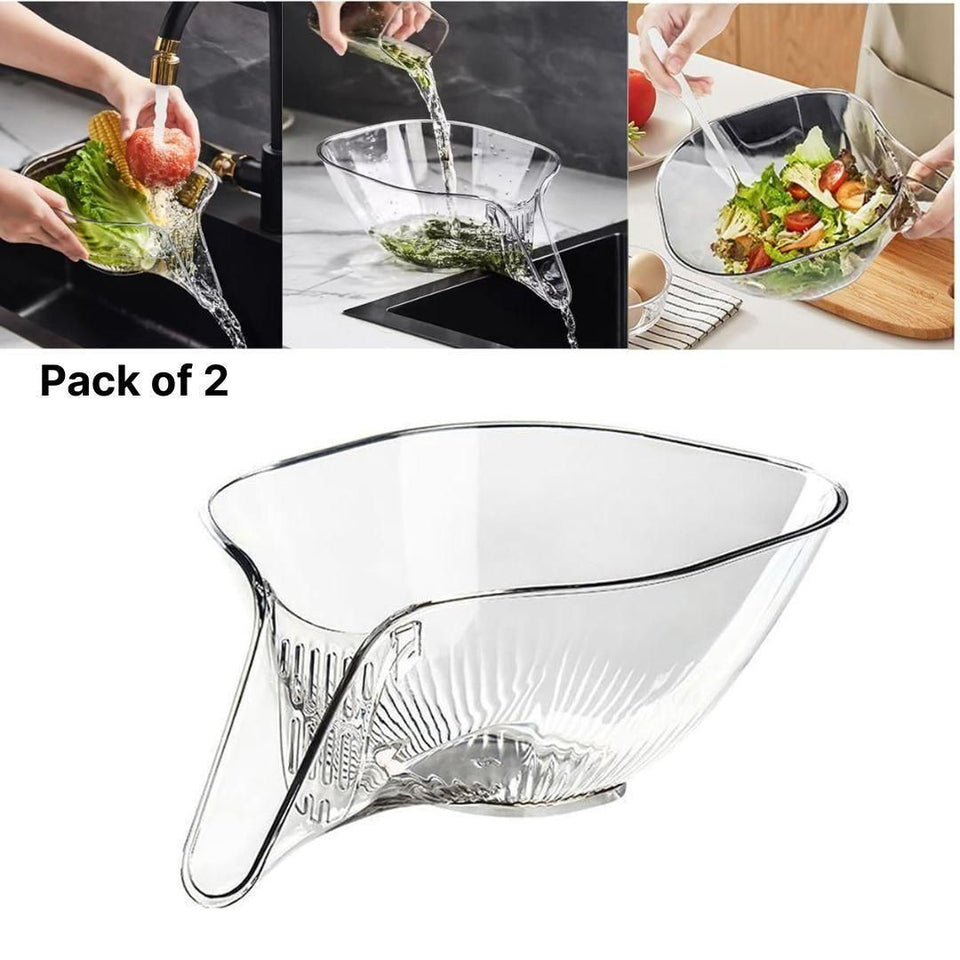 Drain Basket Funnel for Kitchen Sink (2 Pack)