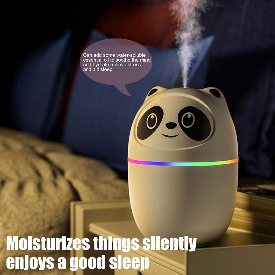 Cool mist spray panda humidifier night lamp (7 color)