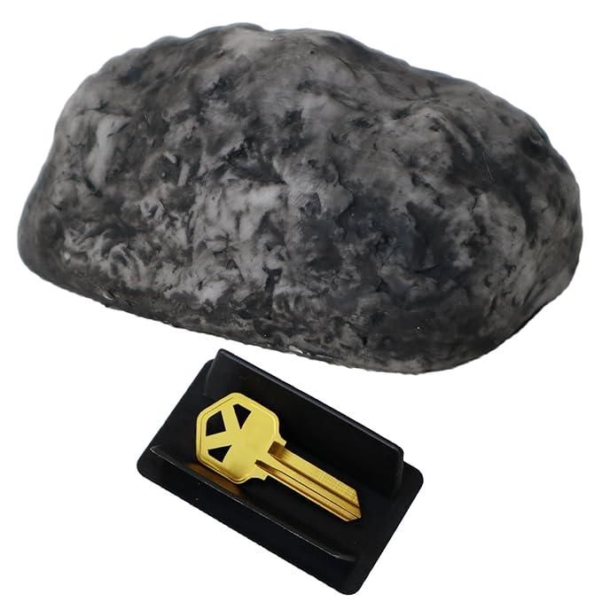 Rock with hidden compartment