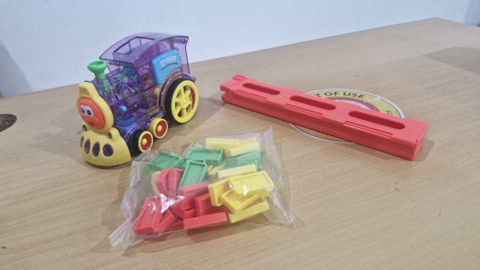 Kids  Train Toy Domino BPA Free Plastic with Sound Effects