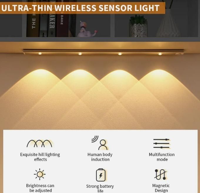 LED Motion Sensor Cabinet (USB Rechargeable)