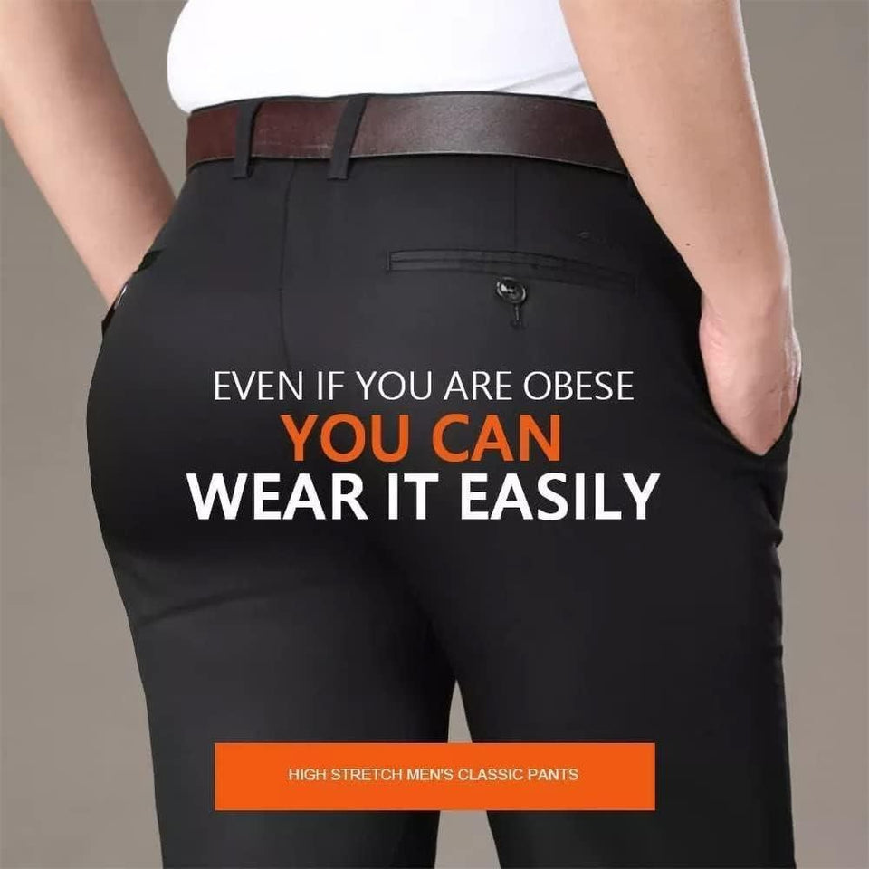 High Elasticity Men's Classic Pants (3 Pack)