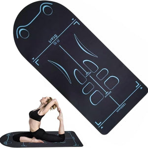 Non-Slip Yoga Mat with Asana Guide