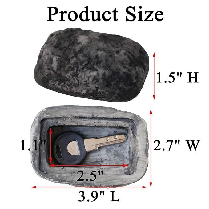 Rock with hidden compartment